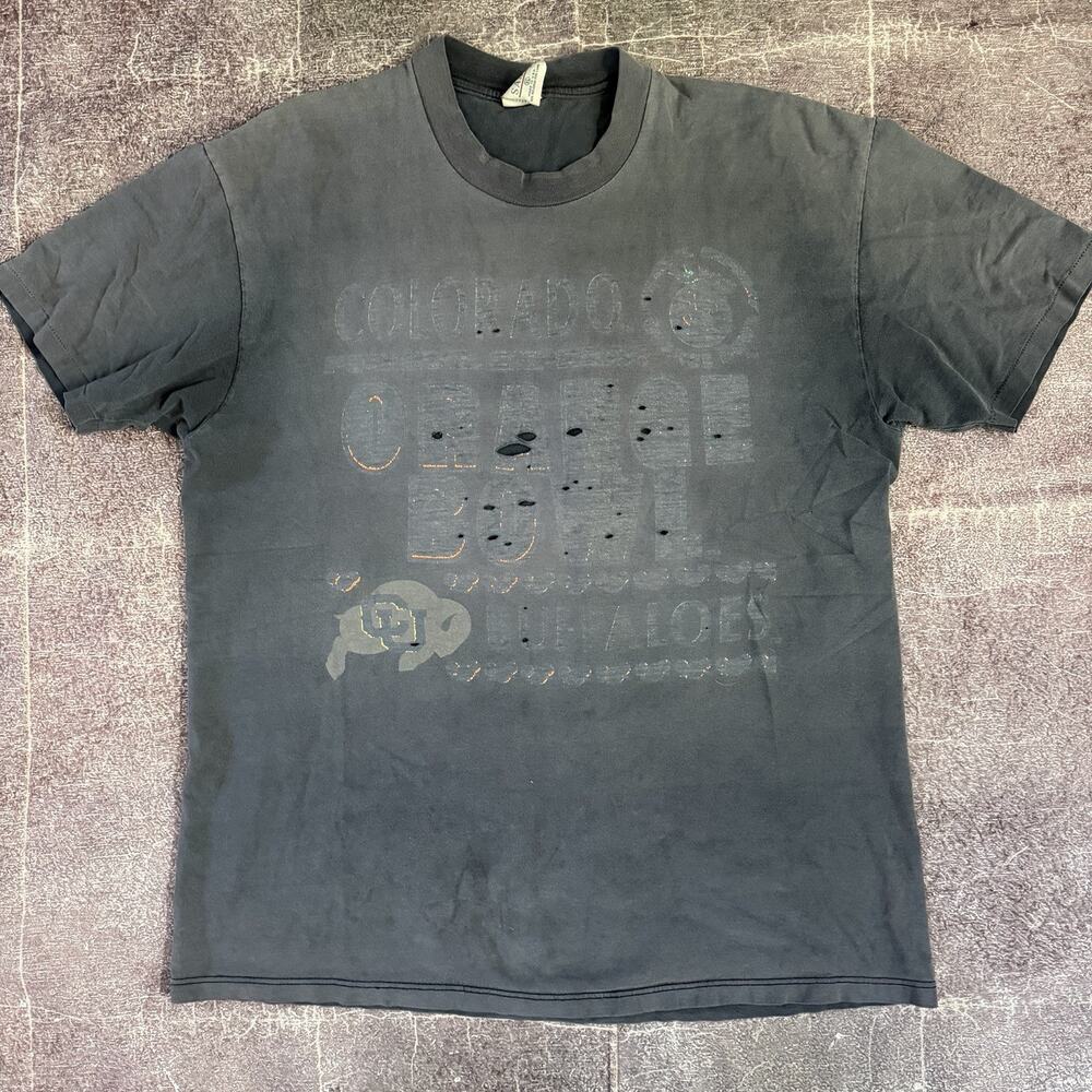 Men's Vintage 90's Galt Sand Colorado Buffaloes Orange Bowl T Shirt Tee Sz XL